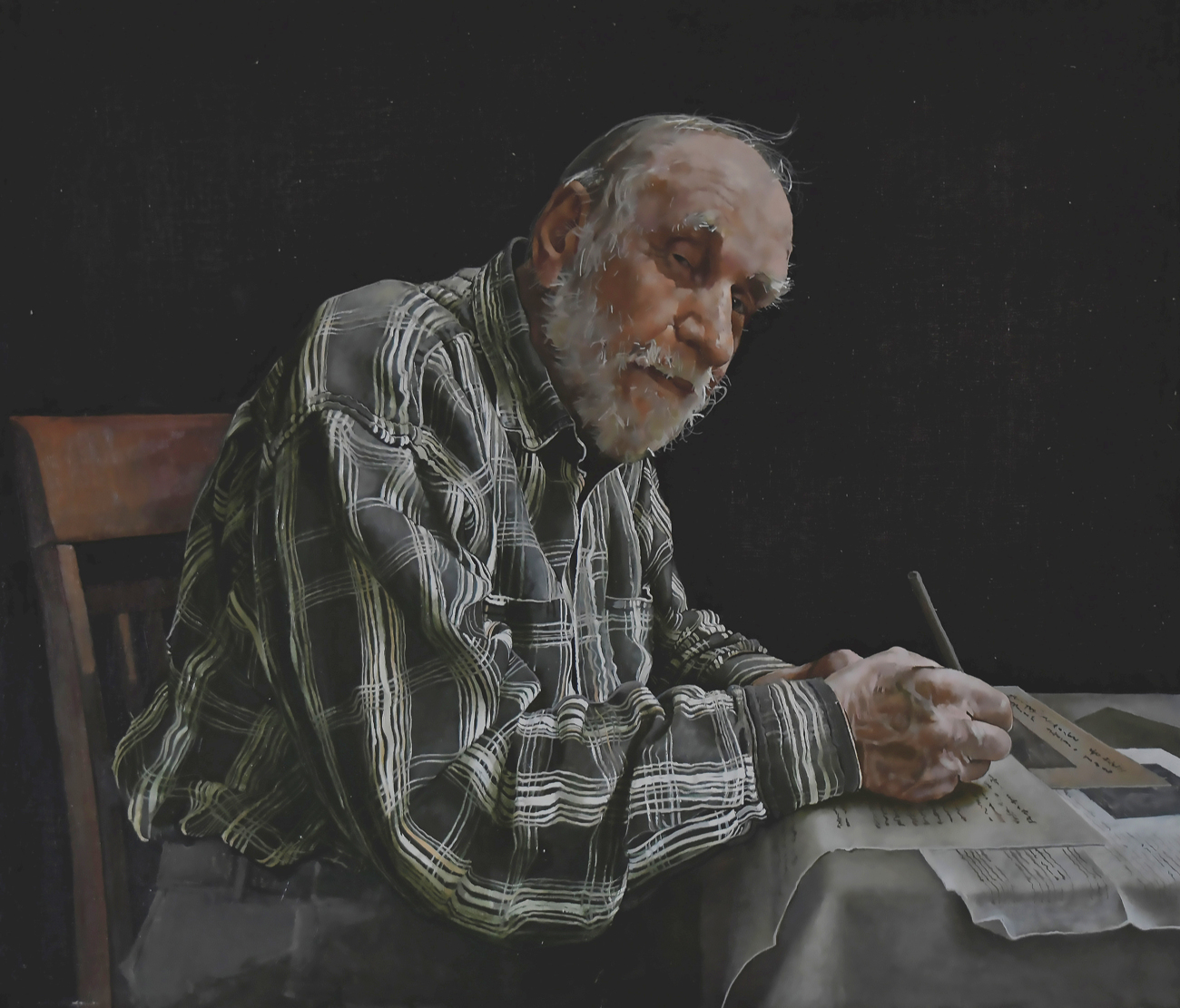 А.О. Погребной. Автограф. (Портрет художника Л. Гимова). Искусство Евразии, журнал об искусстве 