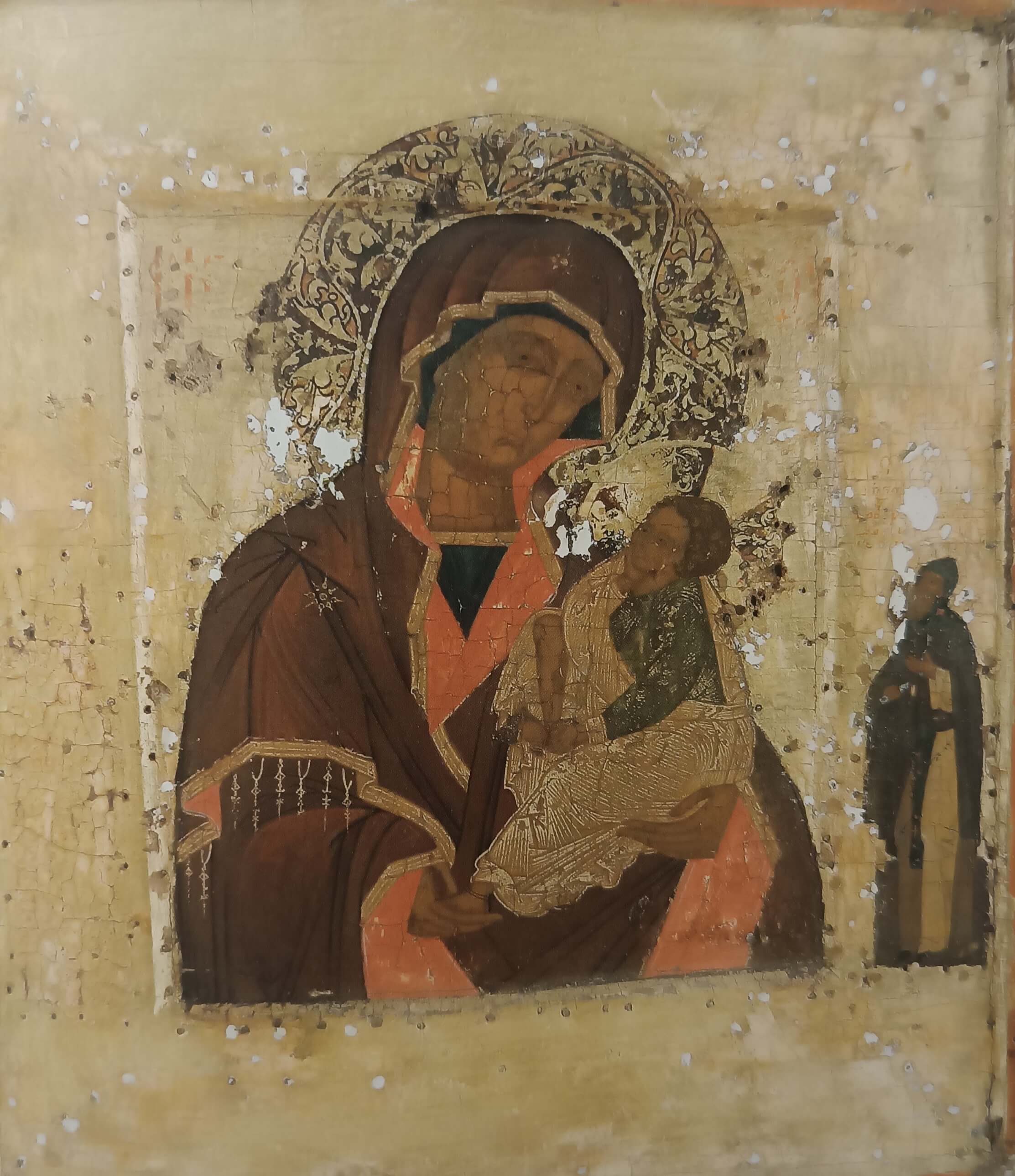 Богоматерь Одигитрия с преподобным Александром Ошевенским. Искусство Евразии, журнал об искусстве 