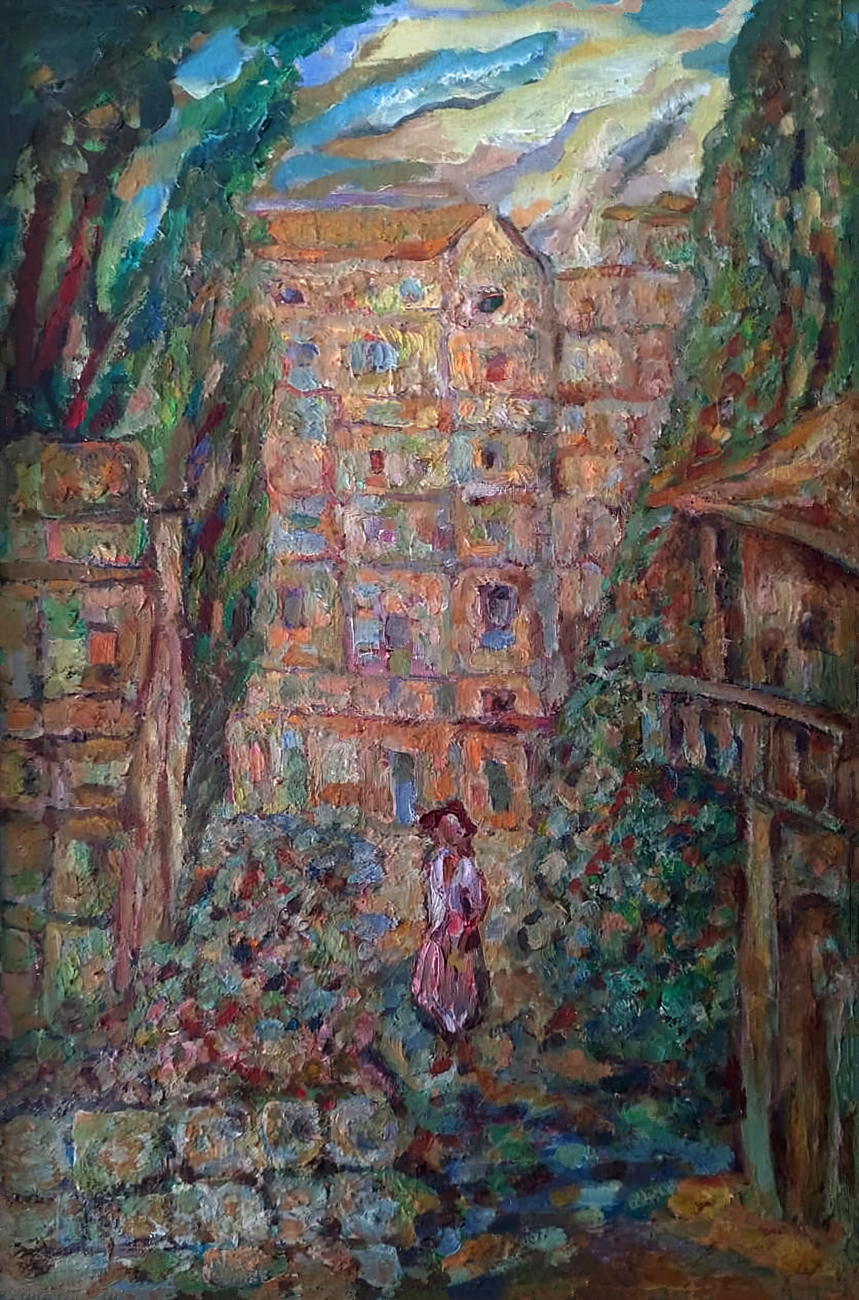 Р.М. Гамбурская. Старая улочка в Хайфе. Искусство Евразии, журнал об искусстве 