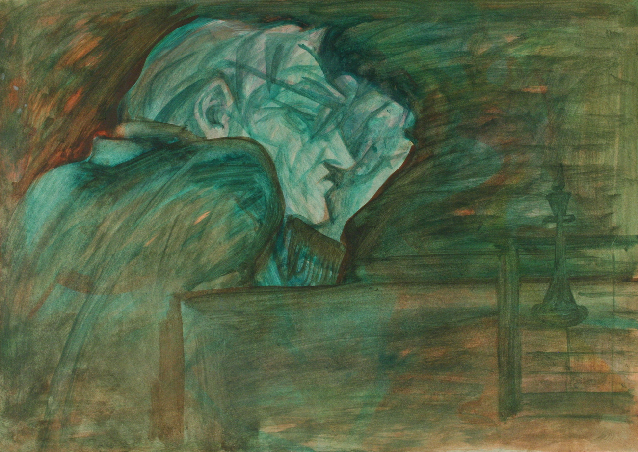 Н.Я. Третьяков. Портрет археолога В.А. Могильникова