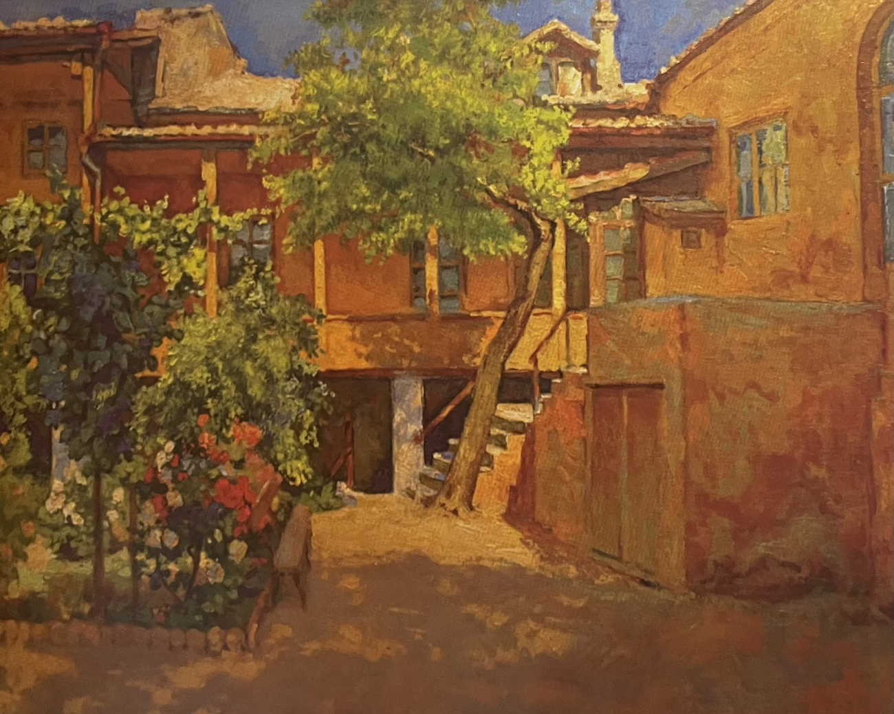 Н.С. Барсамов. Во дворе Галереи им. И.К. Айвазовского