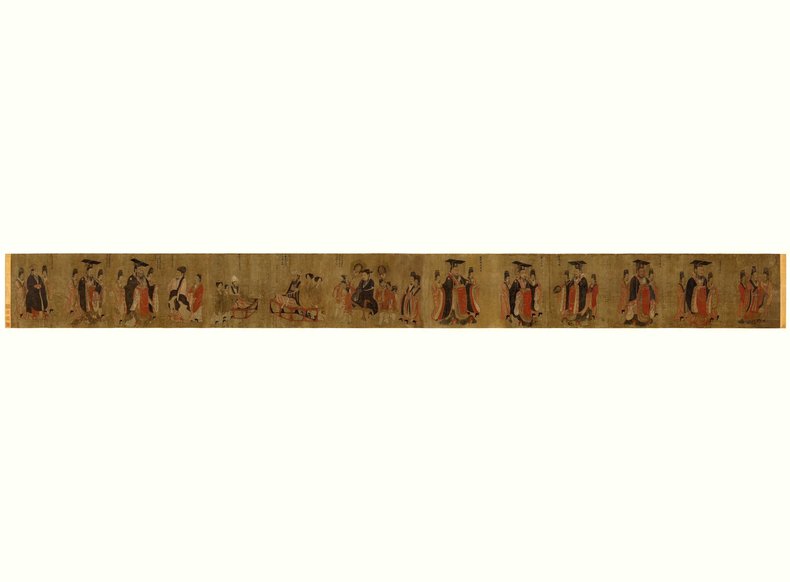 Янь Либэнь (阎立本, 600–673). Портреты правителей всех эпох (历代帝王图)