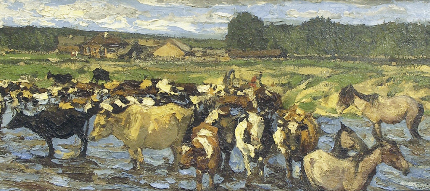 Л.В. Туржанский. В полдень (стадо). Искусство Евразии, журнал об искусстве 
