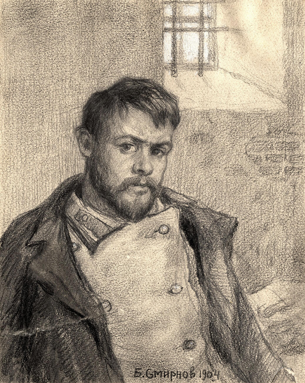 Б.В. Смирнов. Студент в тюремной камере. Искусство Евразии, журнал об искусстве