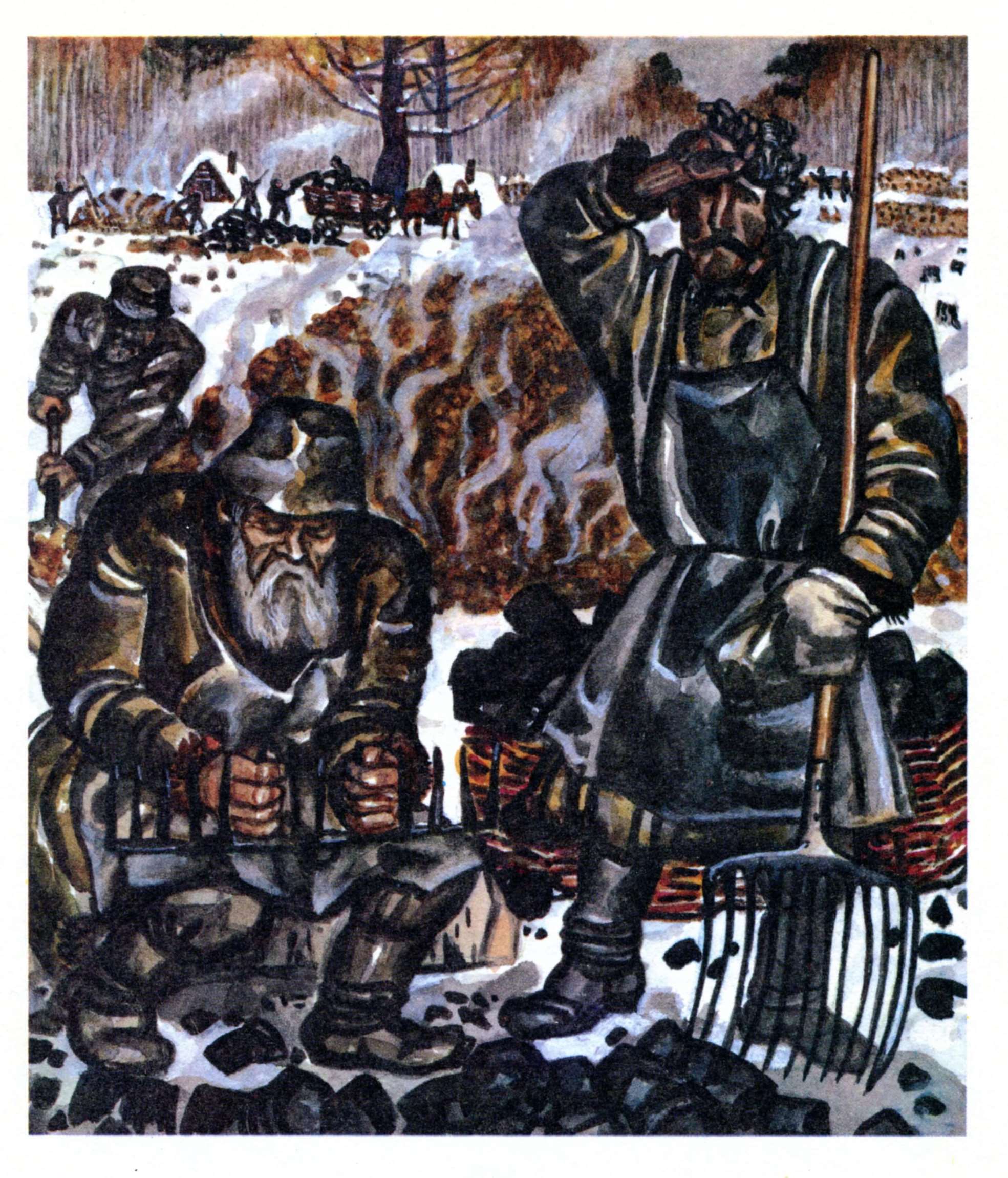 Г.С. Мосин. Иллюстрация к сказу «Живинка в деле». Искусство Евразии, журнал об искусстве 