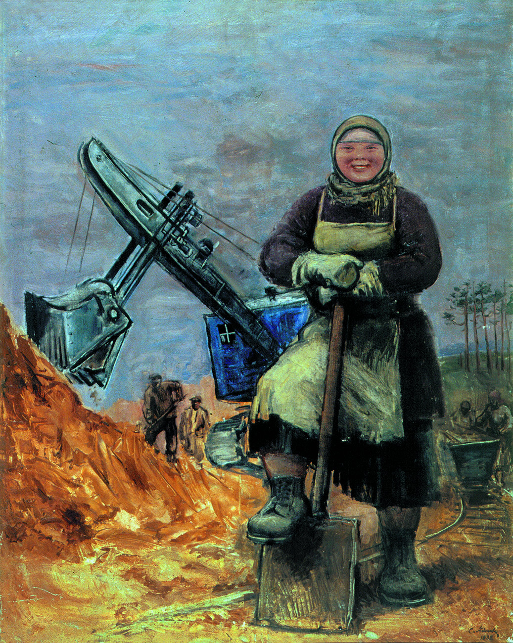 С.Я. Адливанкин. На стройке Уралмаша. Искусство Евразии, журнал об искусстве 
