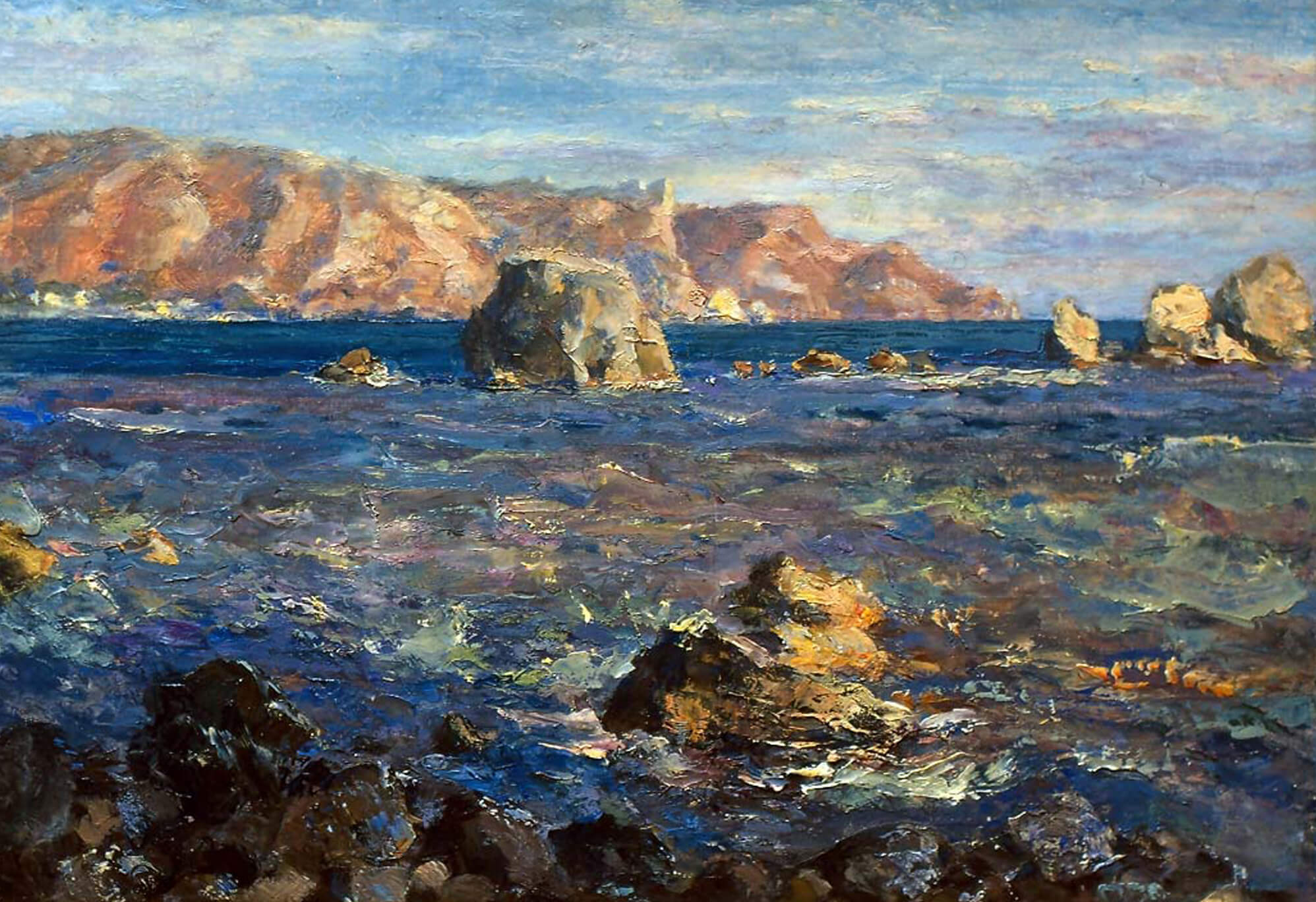 В.И. Кондулукова. Сентябрь на море. Море в солнечный день. Искусство Евразии, журнал об искусстве 