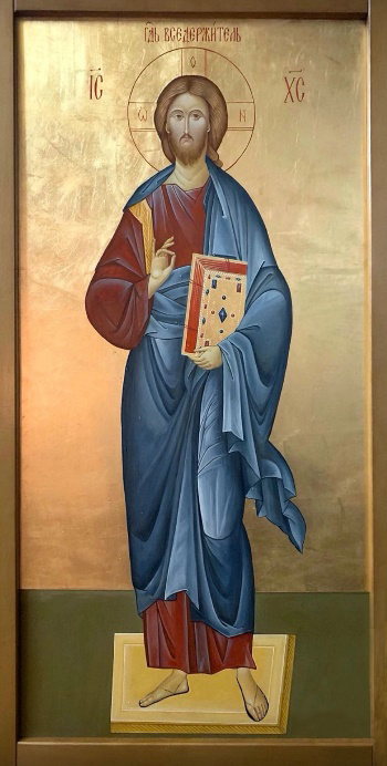 Виктория Иванова. Икона Иисуса Христа. Для Луганского храма в честь иконы Божией Матери «Умиление». Искусство Евразии, журнал об искусстве 
