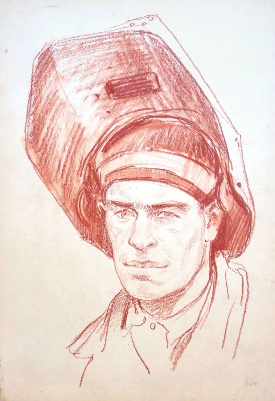 Я. Авербух. Сварщик. Искусство Евразии, журнал об искусстве 