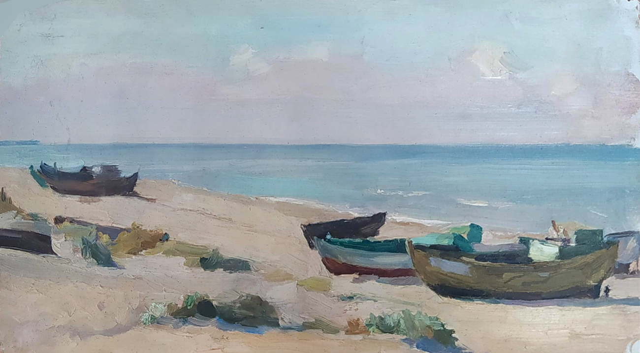 Я. Авербух. Лодки у моря. Искусство Евразии, журнал об искусстве 